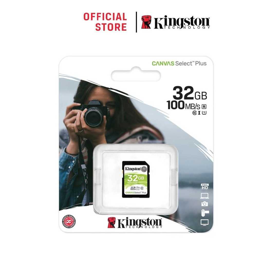 Kingston 32GB Canvas Select  SD Card Class 10 100MBs (SDS232GB)