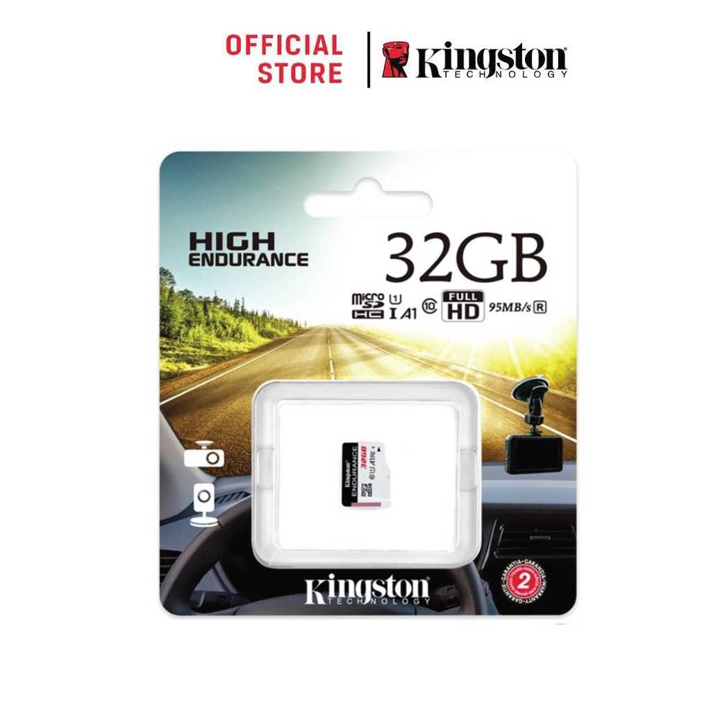 Kingston กล้องติดรถและวงจรปิด High Endurance microSD Card Memory Card (32GB,64GB,128GB)