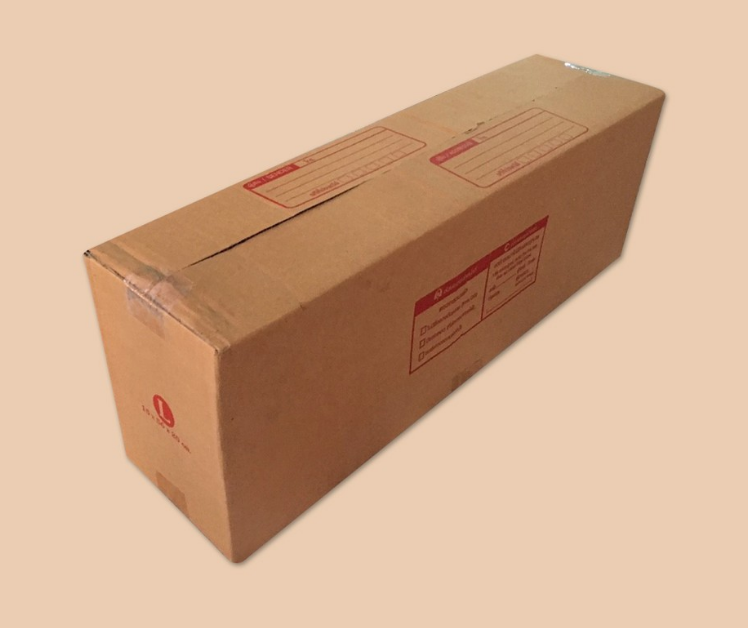 กล่องไปรษณีย์ กล่องพัสดุ เบอร์ L (พิมพ์ลาย) ขนาด 20X56X15 cm. จำนวน  10 ใบ