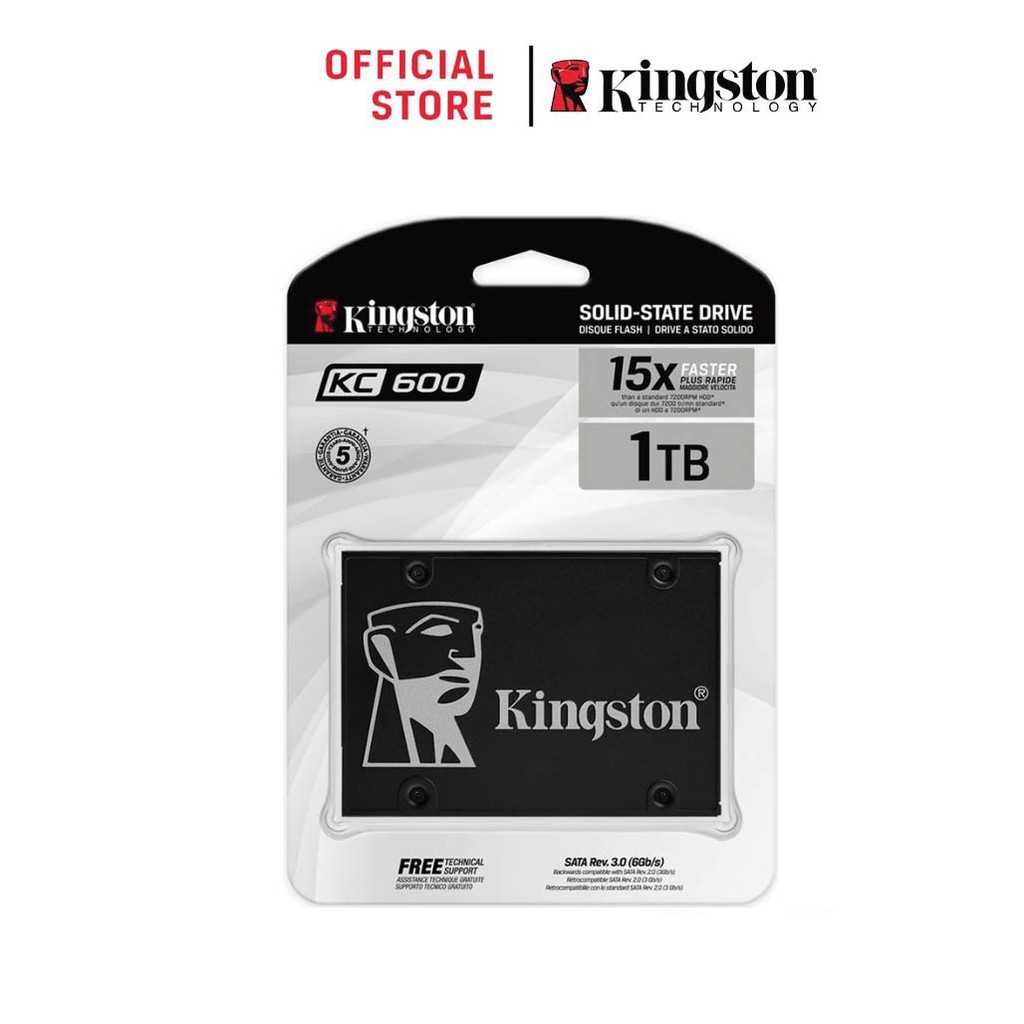 Kingston  KC600 2.5นิ้ว SATA SSD SATA Rev 3.0 (256GB,512GB,1TB)