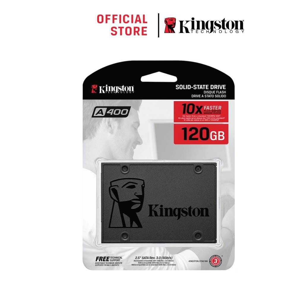 Kingston A400 SSD SATA 3 2.5นิ้ว ( 120GB,240GB,480GB,960GB)