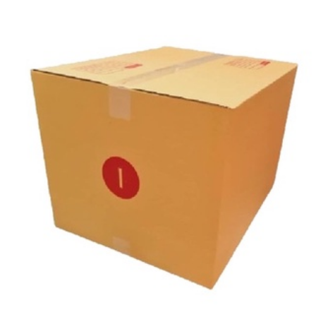 กล่องไปรษณีย์ กล่องพัสดุ เบอร์ I  (พิมพ์ลาย) ขนาด 45X55X40 cm. (หนา 5 ชั้น) จำนวน  10 ใบ