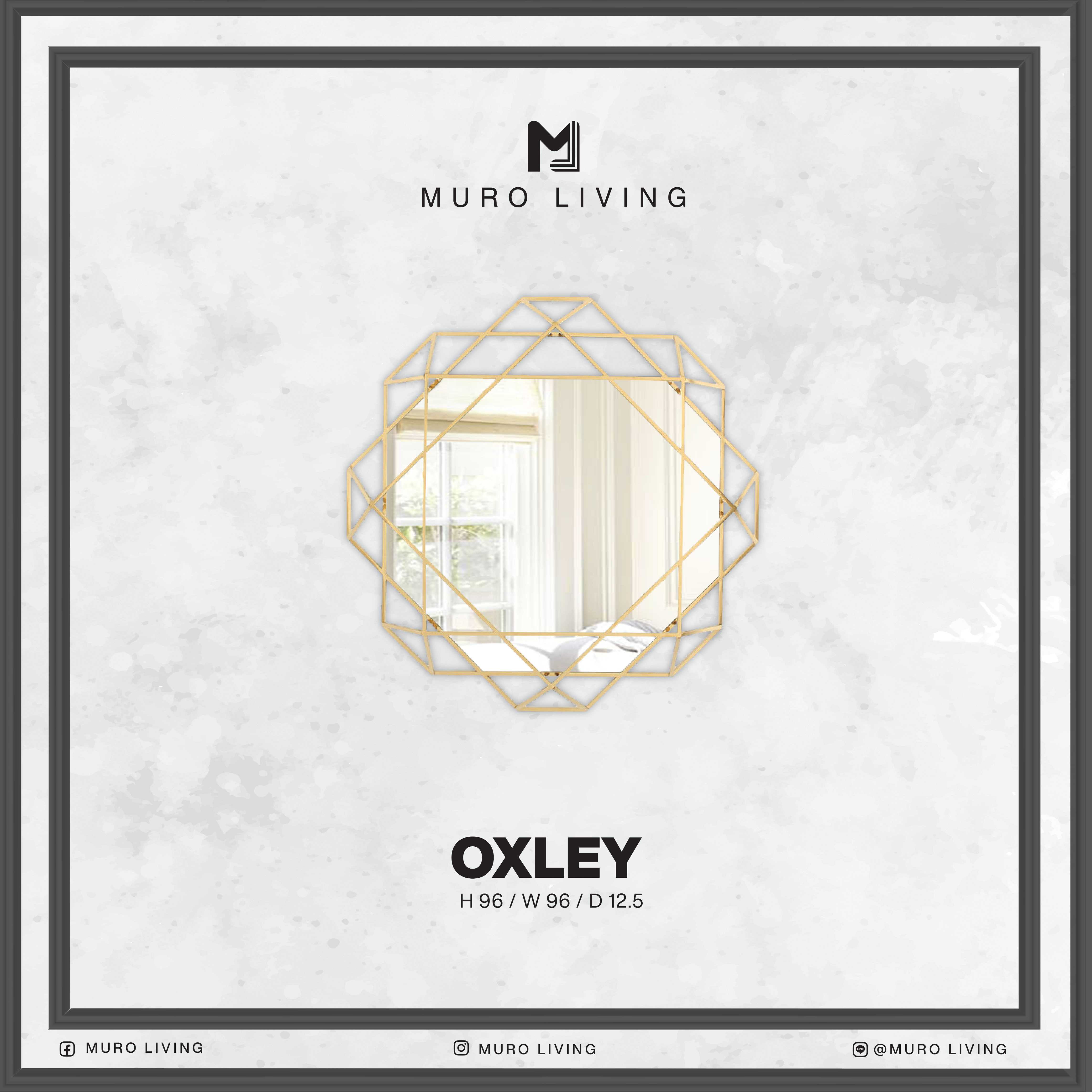 กระจกตกแต่งผนังดีไซน์ Muro Living รุ่น OXLEY