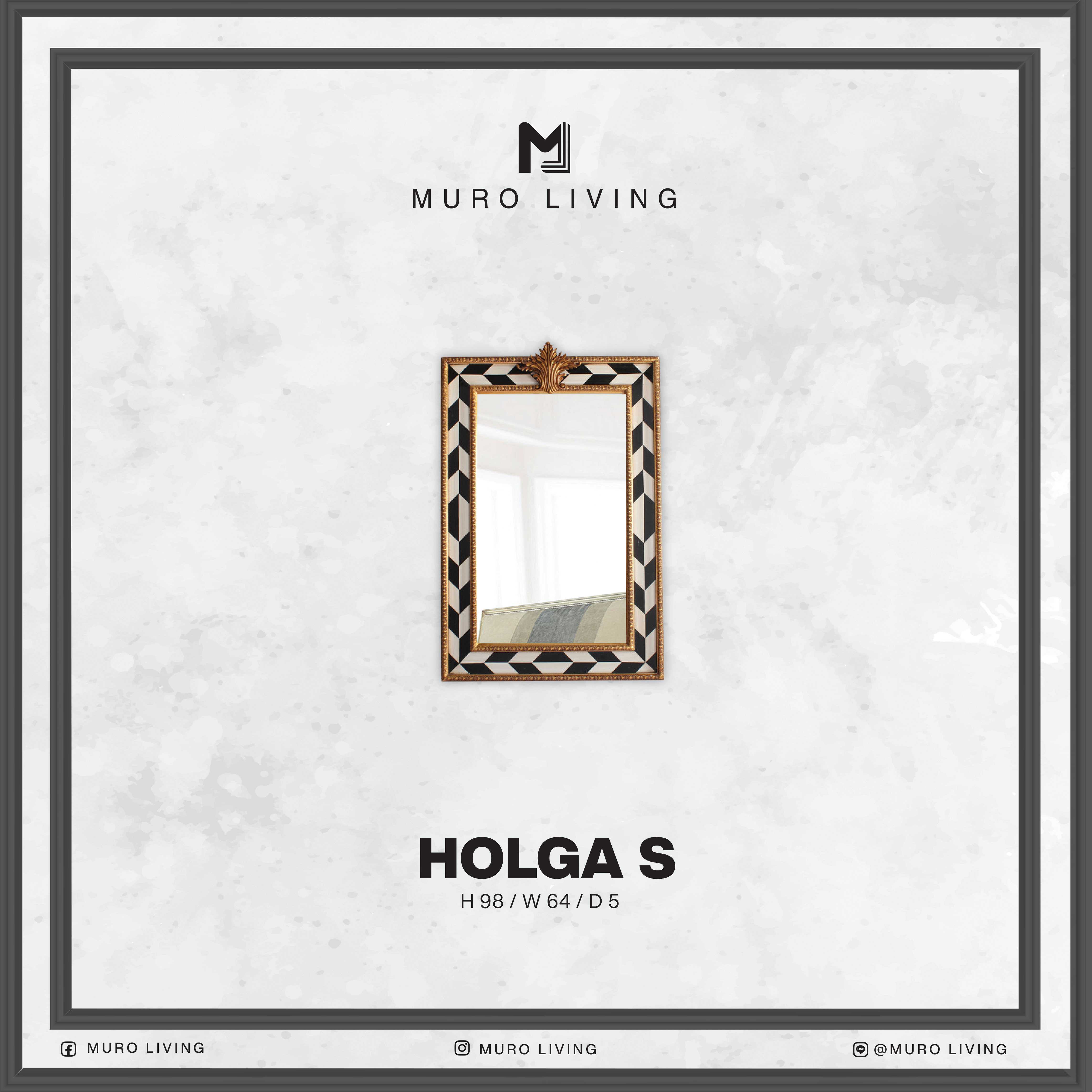 กระจกตกแต่งผนังดีไซน์ Muro Living รุ่น HOLGA S
