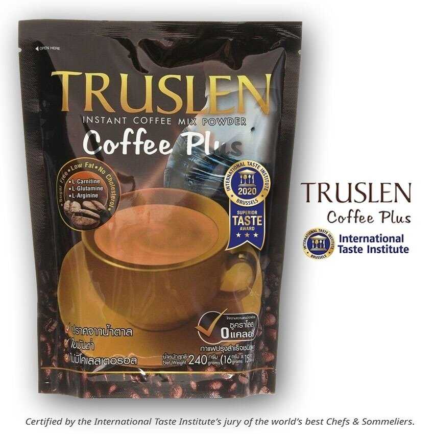 กาแฟ ทรูสเลน คอฟฟี่ พลัส  240กรัม 15 ซอง 8858761900143 (07)