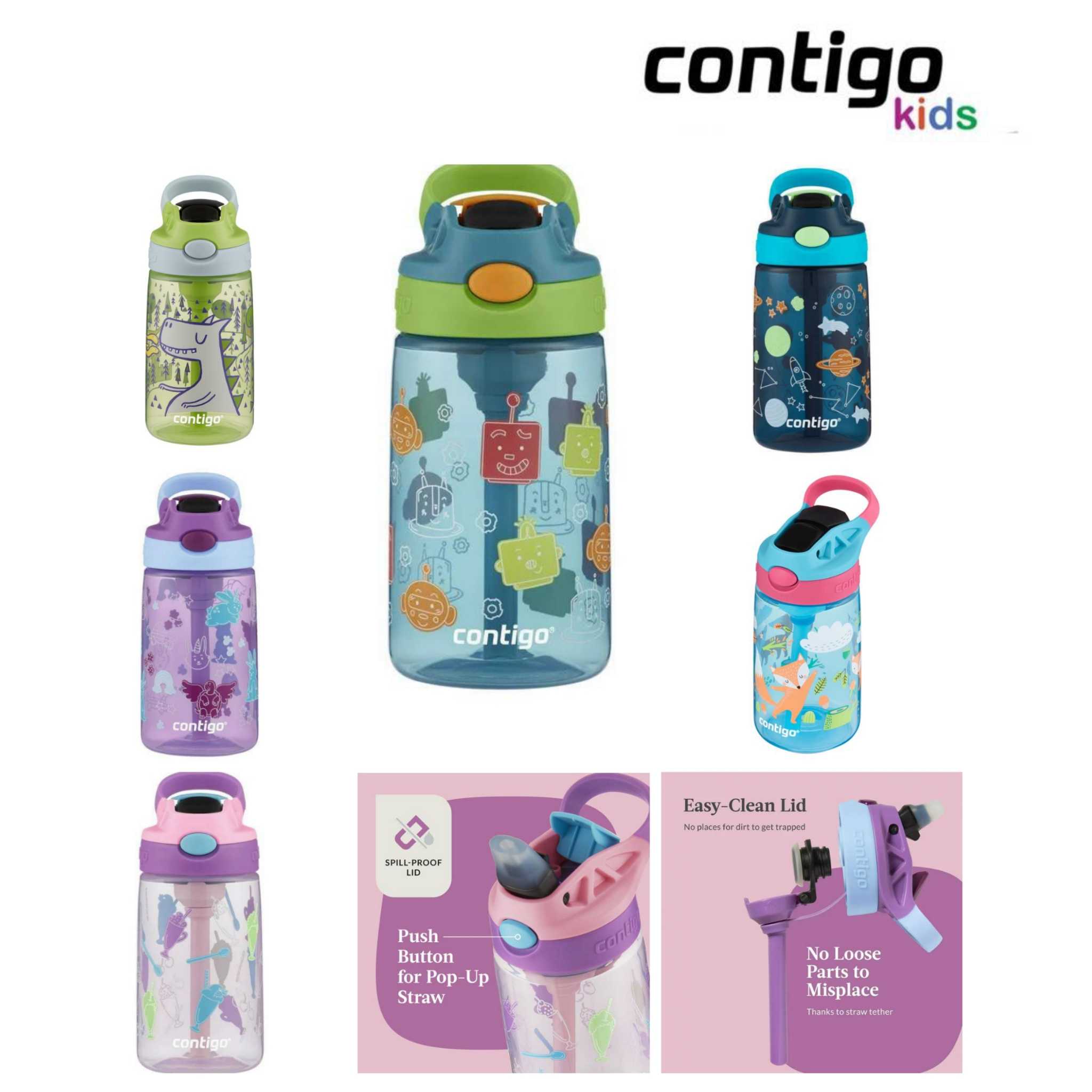 กระติกน้ำ Contigo Kids  water bottle, 14 oz.
