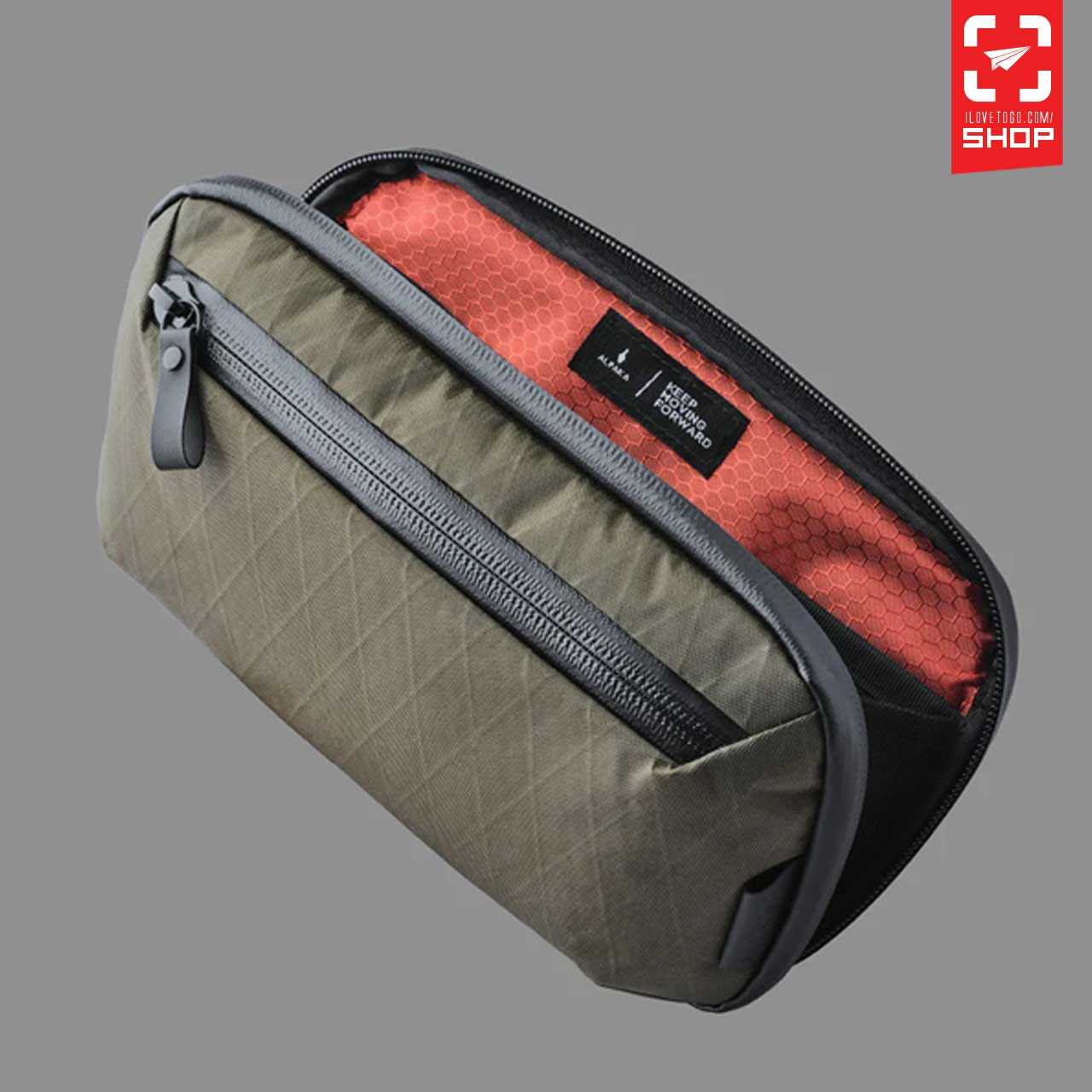 กระเป๋า Alpaka - Elements Tech Case Mini พร้อมสายสะพาย สี X-PAC Olive Green