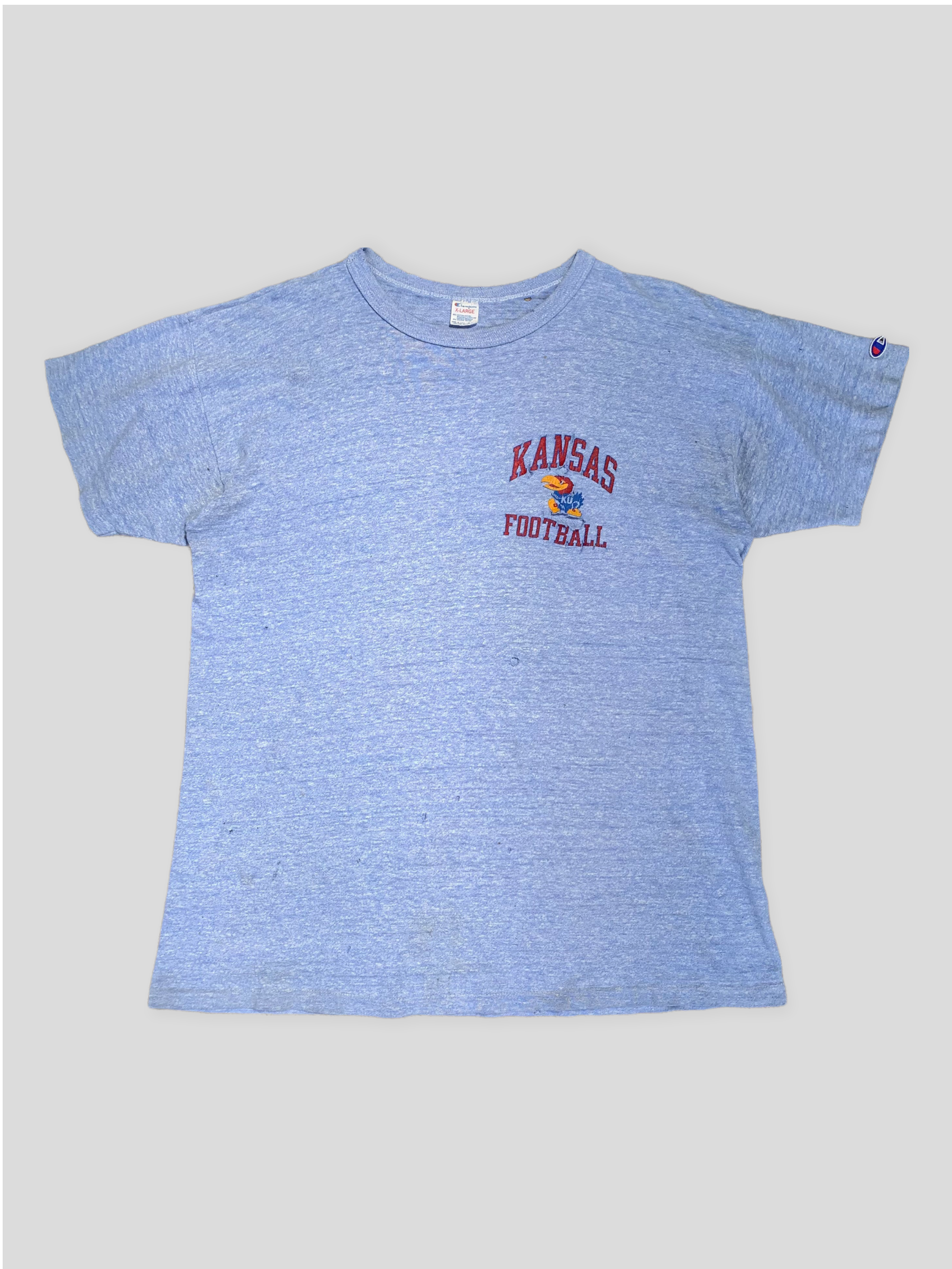 CHAMPIONS KANSAS FOOTBALL TEE - 1980S