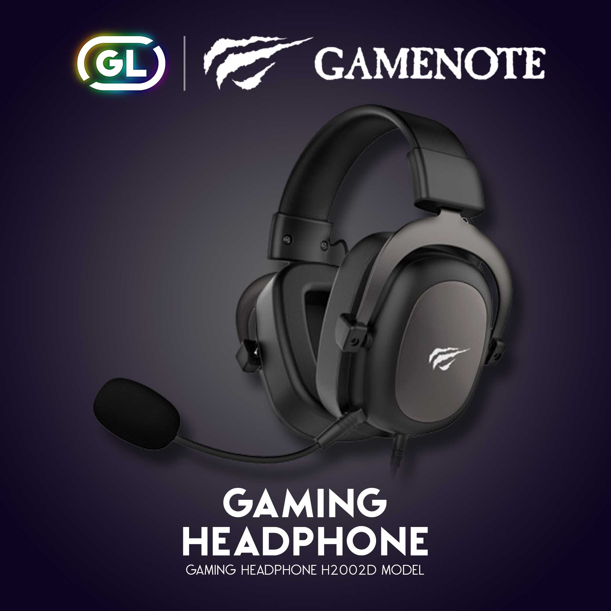 Gamenote Gaming Headset หูฟังเกมมิ่ง สเตอริโอ มือถือ 3.5mm หูฟังครอบหัว GH 2002d