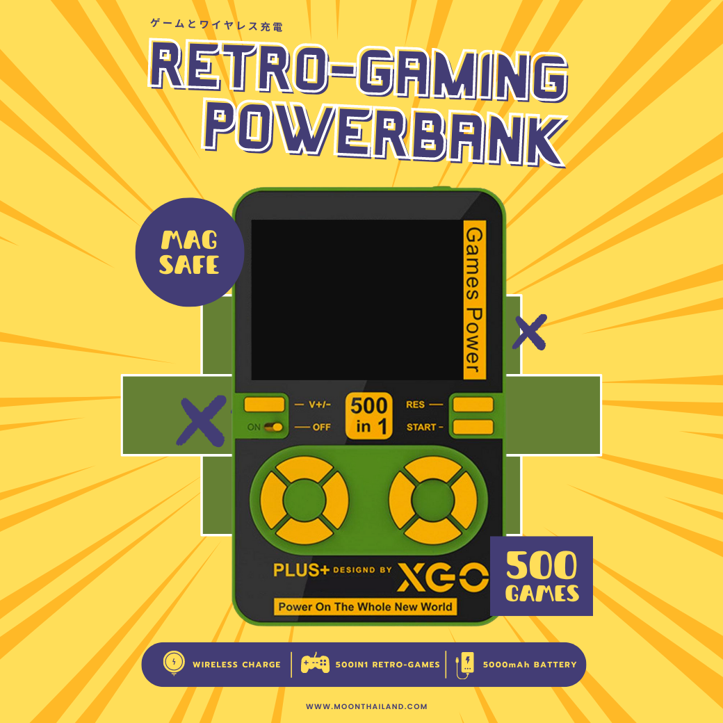 Moon 500in1 Magsafe Retro-Gaming powerbank