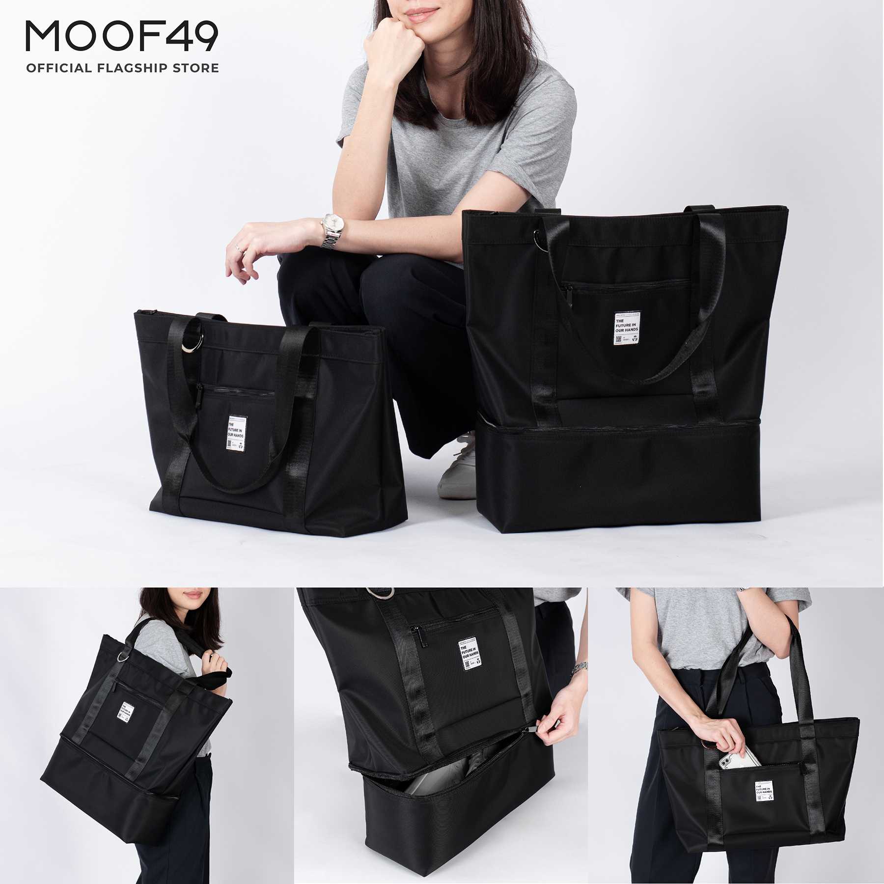 RE-NYLON MEDIUM TOTE