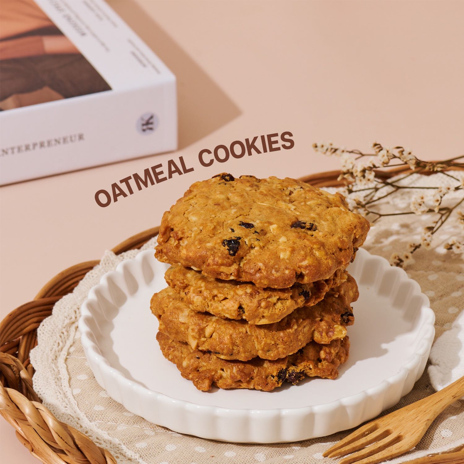 คุกกี้ข้าวโอ๊ต พร้อมทานทานได้ทุกช่วง เช้า สาย บ่าย ค่ำ