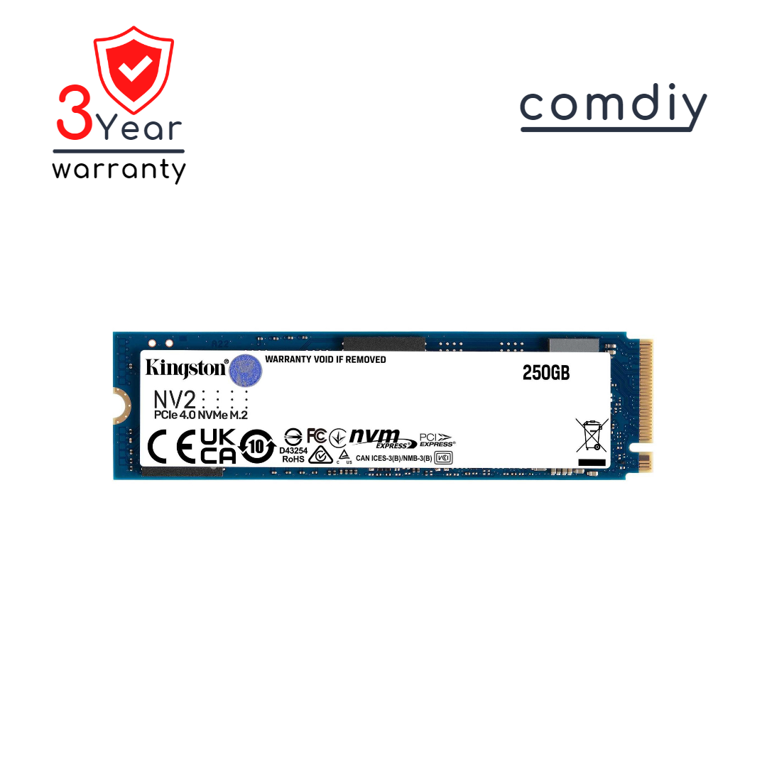 KINGSTON NV2 PCIe 4 NVMe M.2 250GB (SNV2S/250G) SSD เอสเอสดี by comdiy