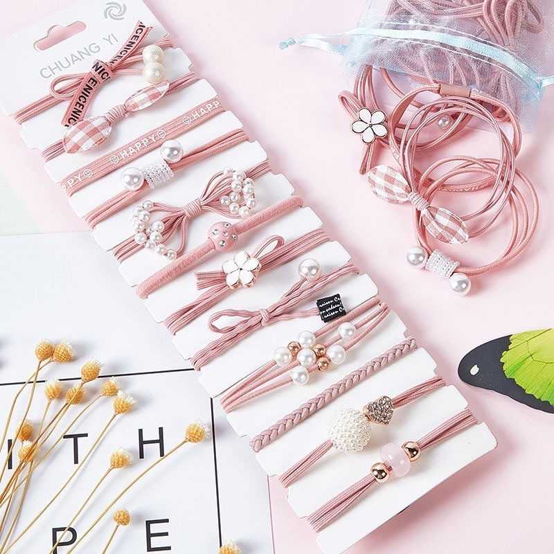 ยางรัดผมรวม12เส้น💥ราคาถูก พร้อมส่ง💥