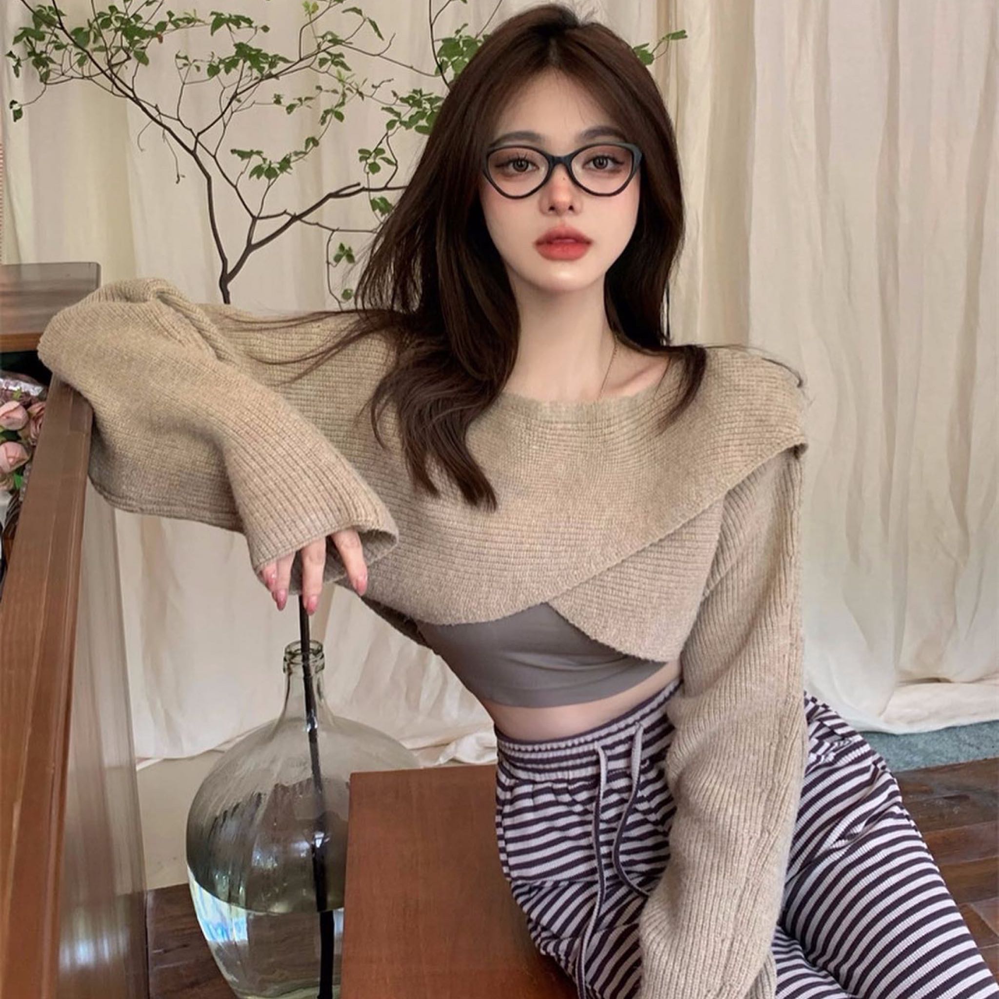Twist knit sweater (J&T)