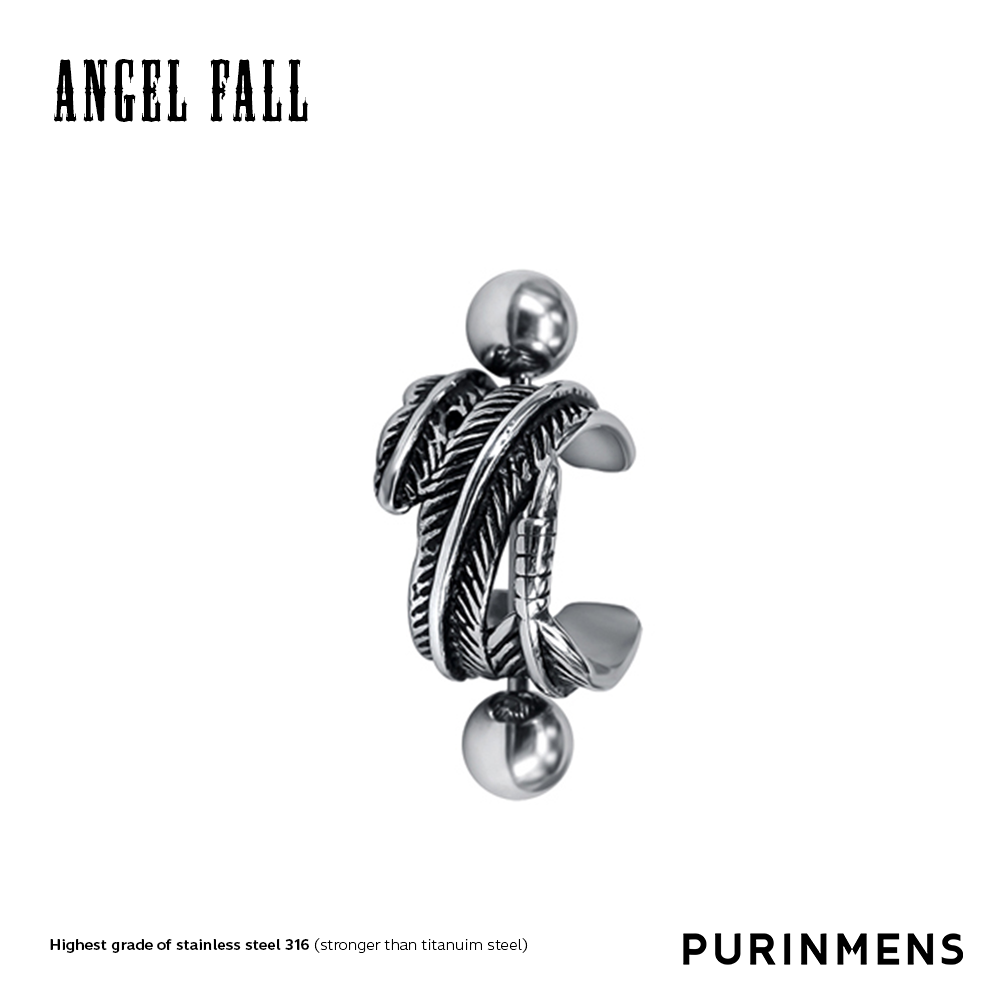 Purinmens Angel Fall LIMITED EDITION, ต่างหูผู้ชายแบบ hype-stud earrings