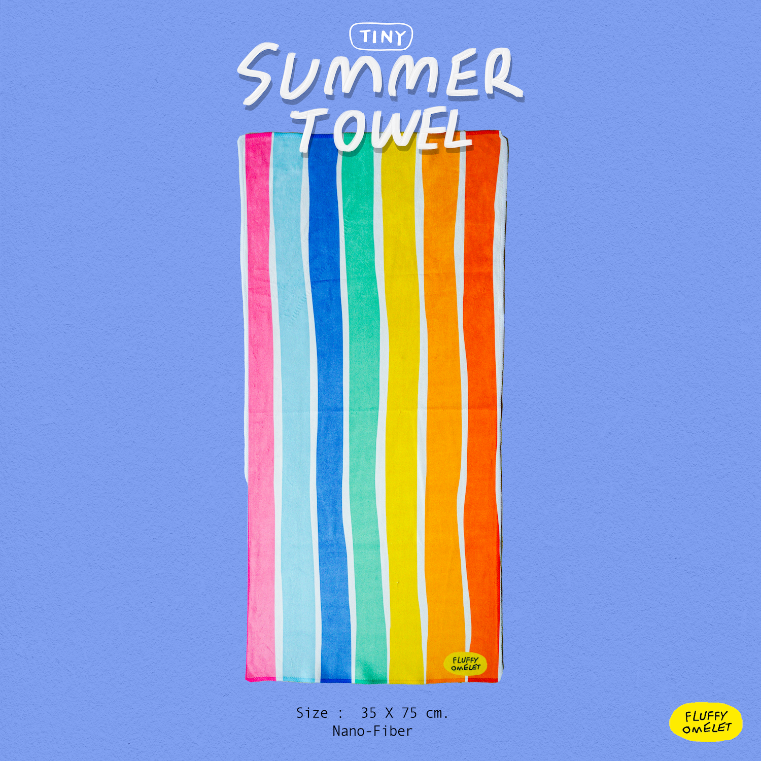 TINY TOWEL RAINBOW