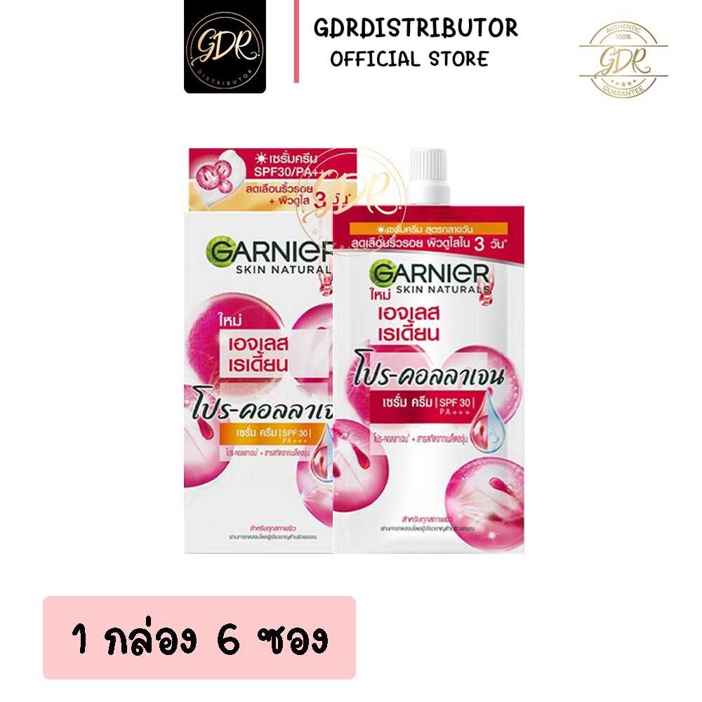 (ยกกล่อง) GARNIER การ์นิเย่ เอจเลสไวท์