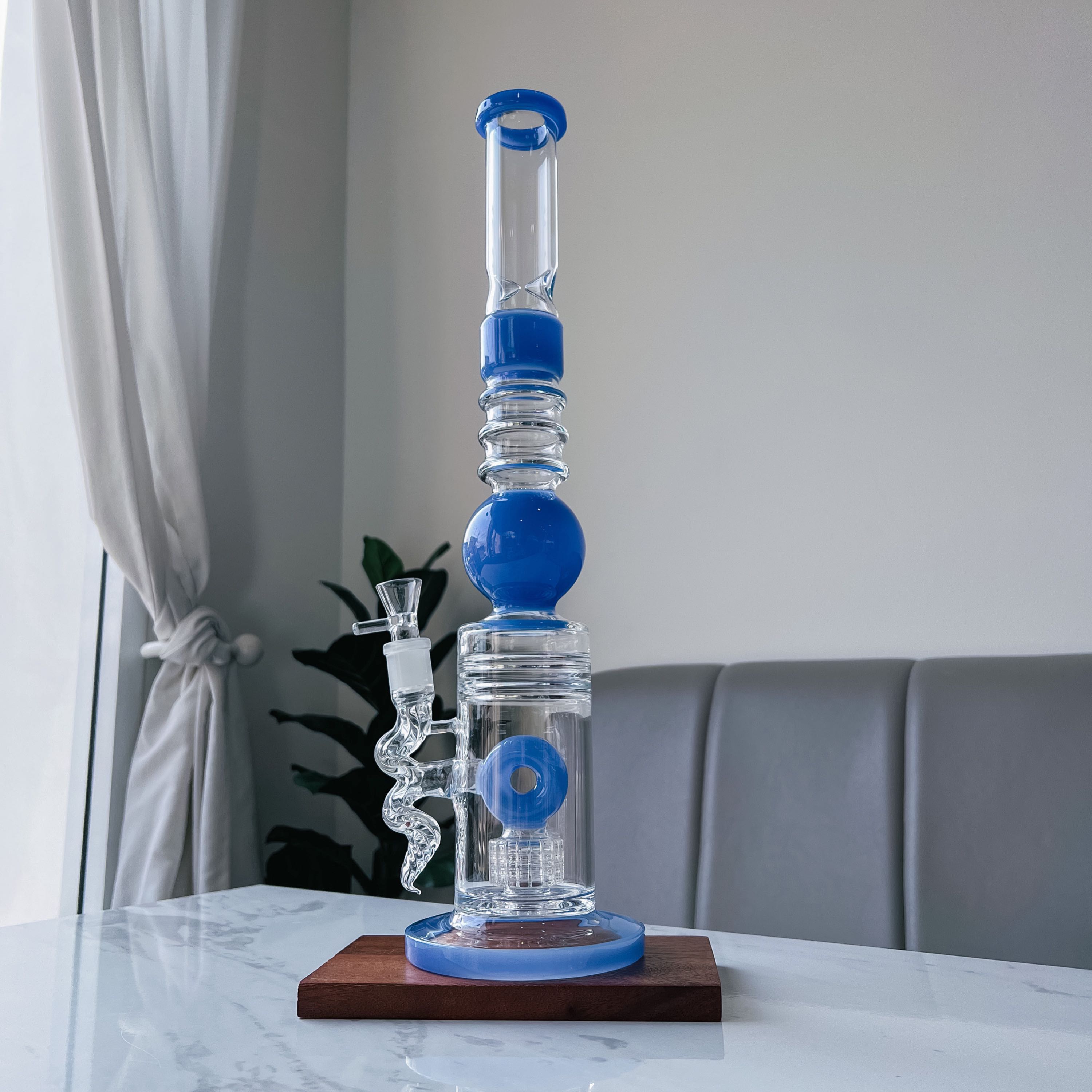 Tsunami Glass Double Swiss Donut Matrix Percolator Bong | 50 cm
