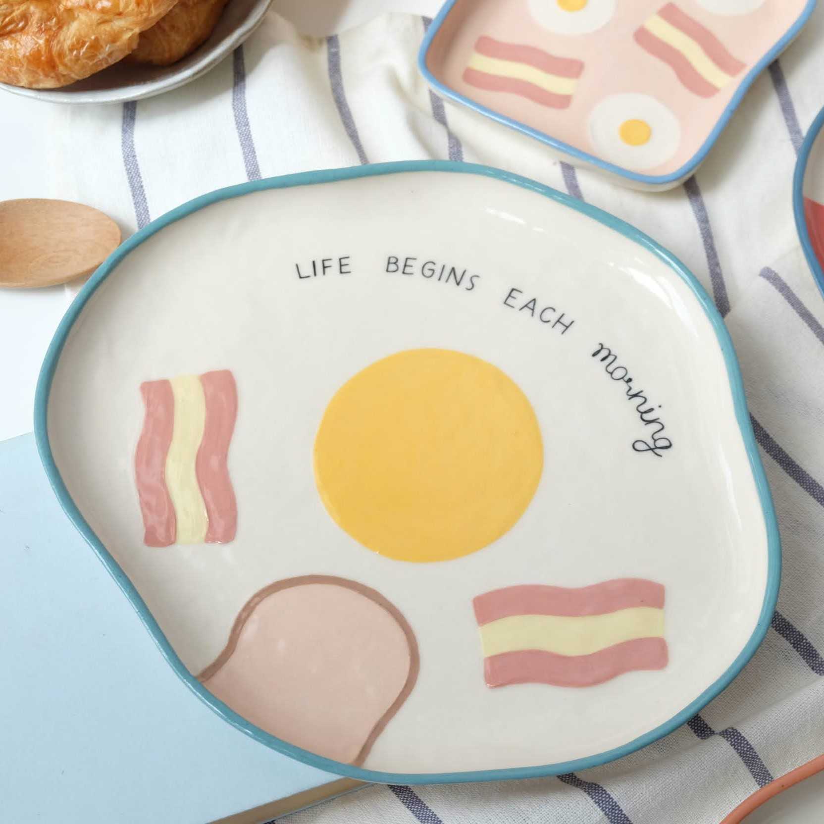 Egg Bacon Dish Extra large Size