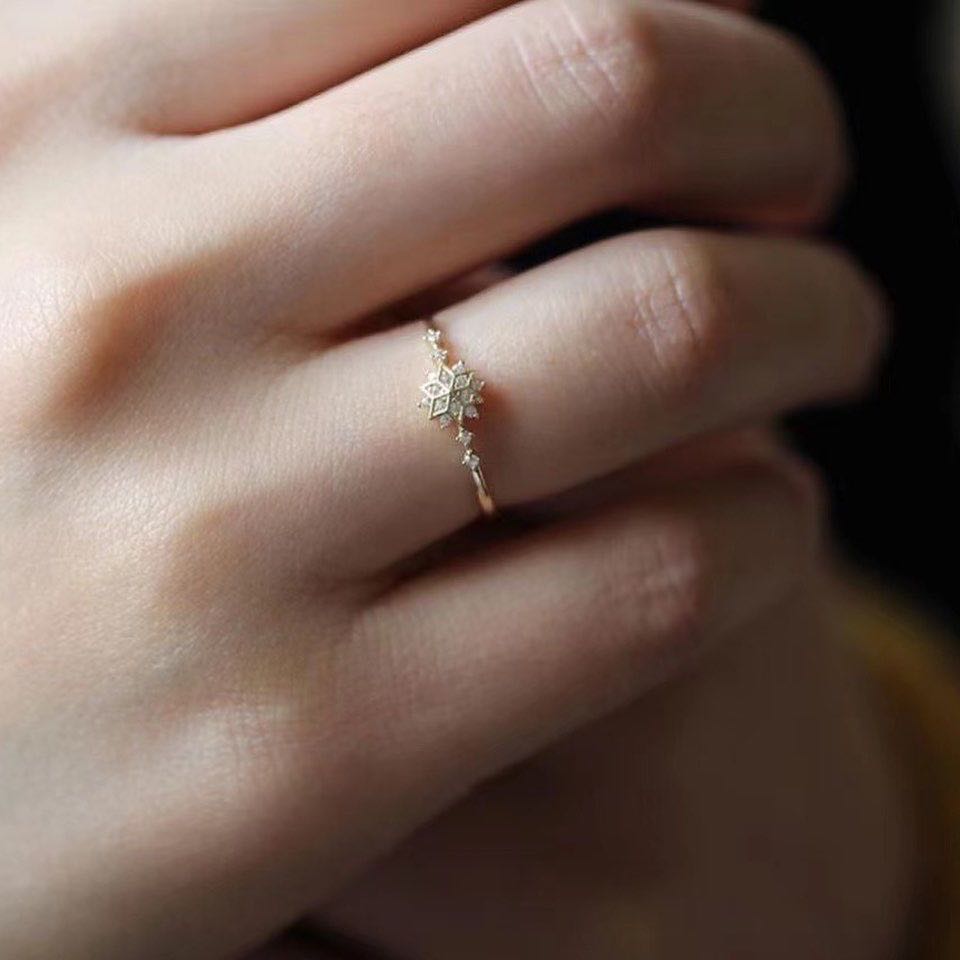 ♡ แหวนเกล็ดหิมะ [elegant collection] 
