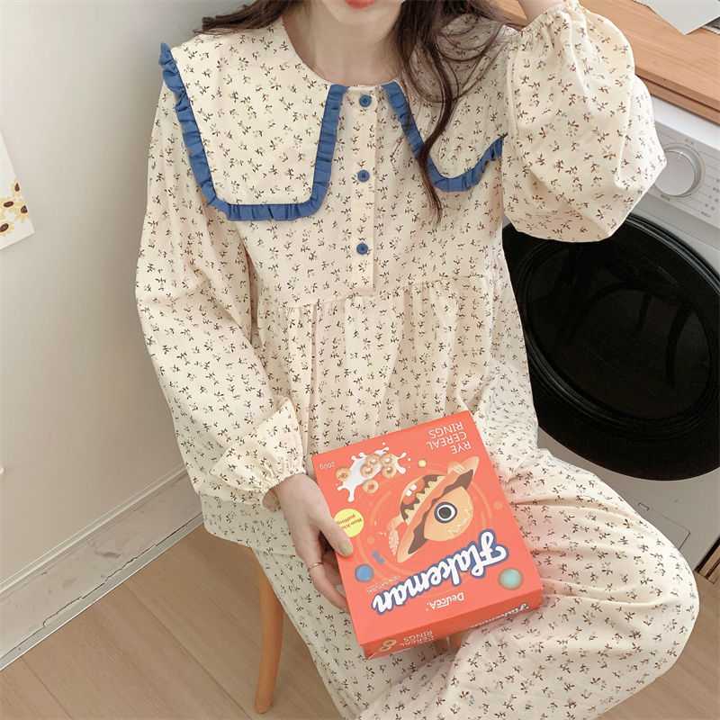 ชุดนอน น่ารัก สไตล์เกาหลี แขน-ขา ยาว