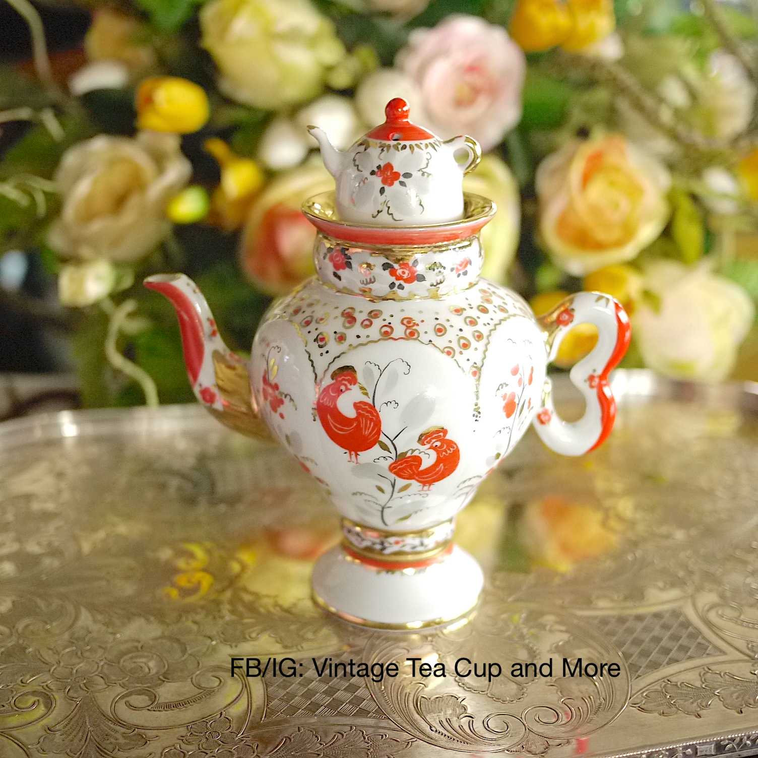 RARE Vintage LOMONOSOV USSR Russian Tea Pot