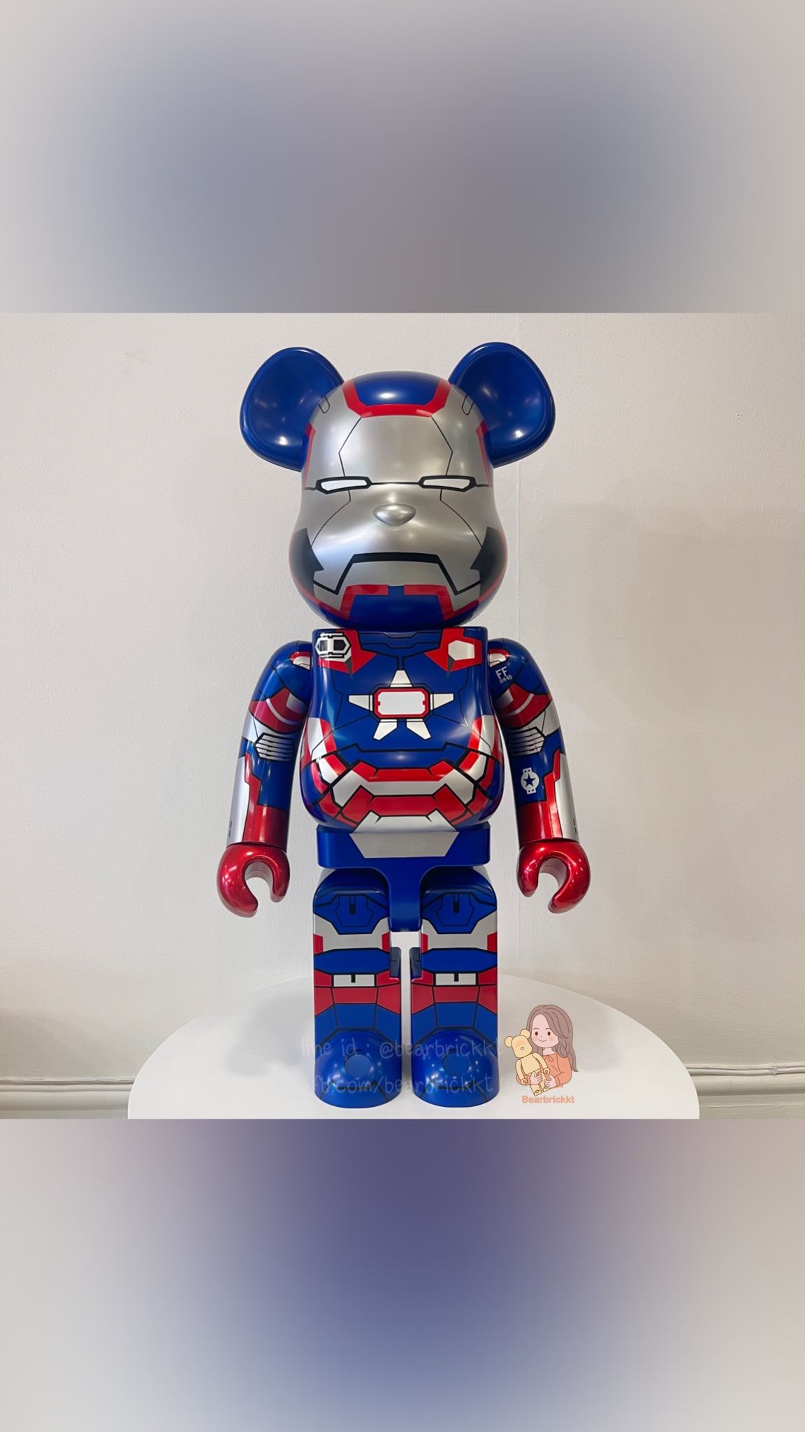 MEDICOM TOY - BE@RBRICK IRON PATRIOT 1000％ - アメコミ