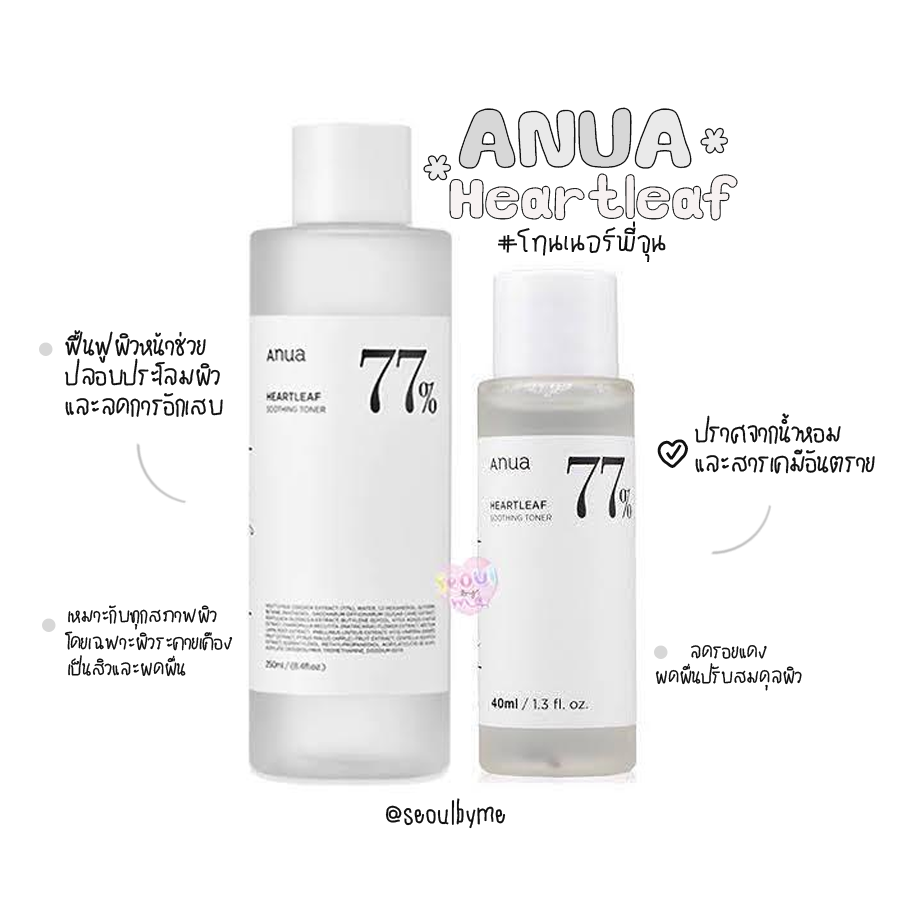 Anua Heartleaf Soothing Toner ( ฉลากไทย )