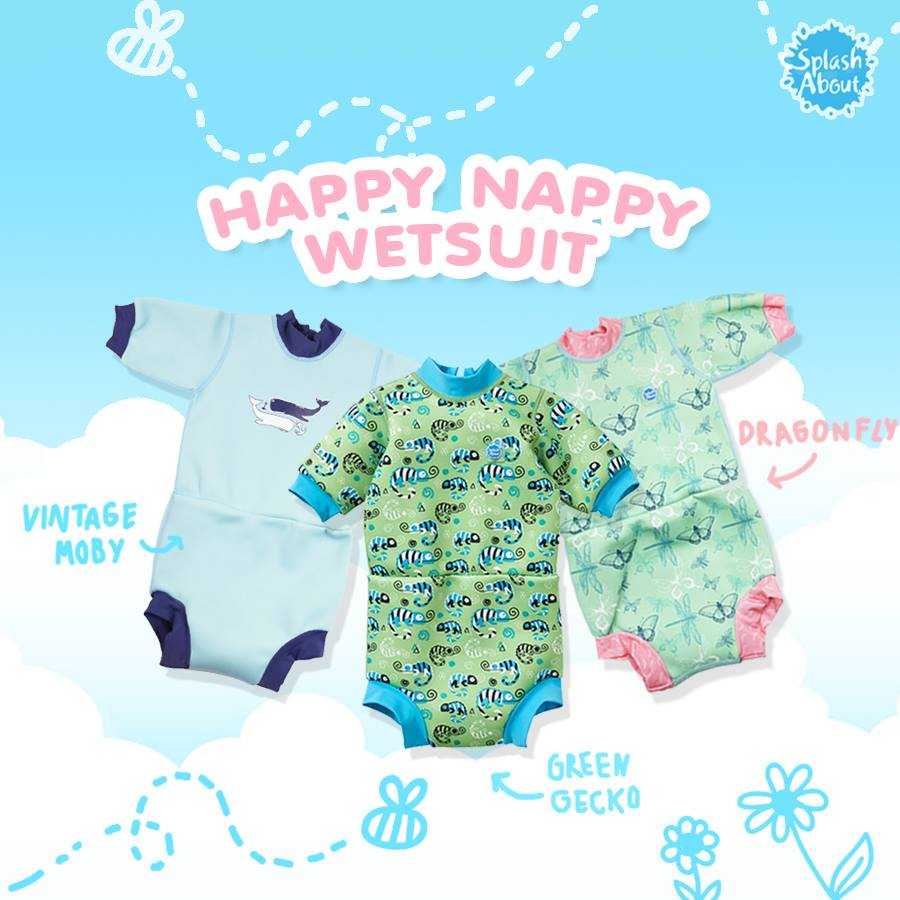 Best Seller Splash about ชุดว่ายน้ำปรับอุณหภุมิ Happy Nappy Wetsuit