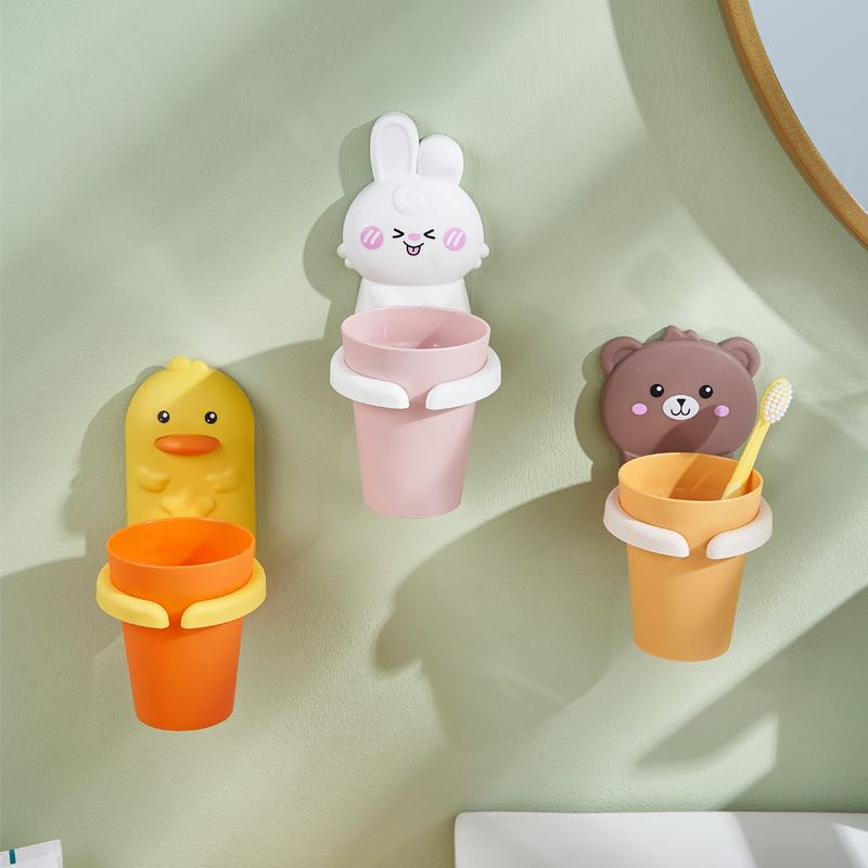 🐻พร้อมส่ง : แก้วที่ใส่แปรงสีฟัน หลอดยาสีฟัน