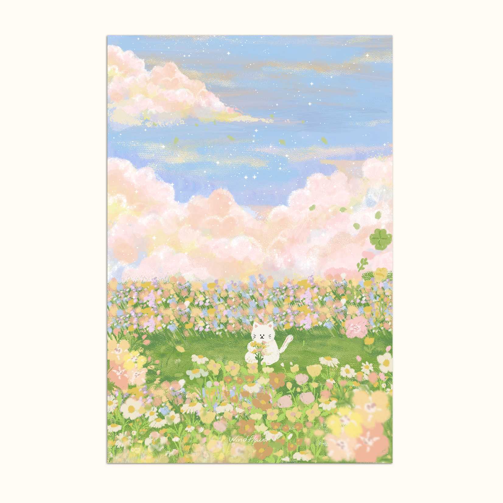 Art print Postcard [Autumn sky]