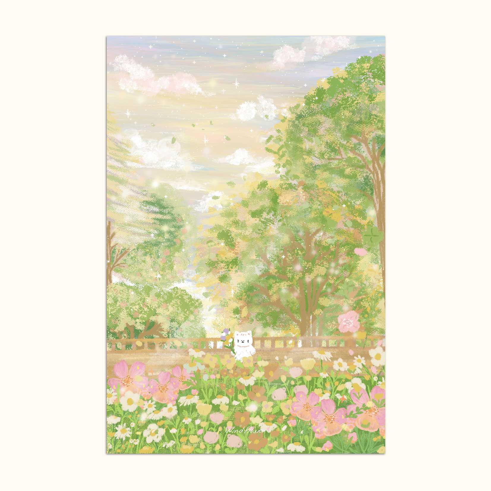 Art print Postcard [Autumn wind]