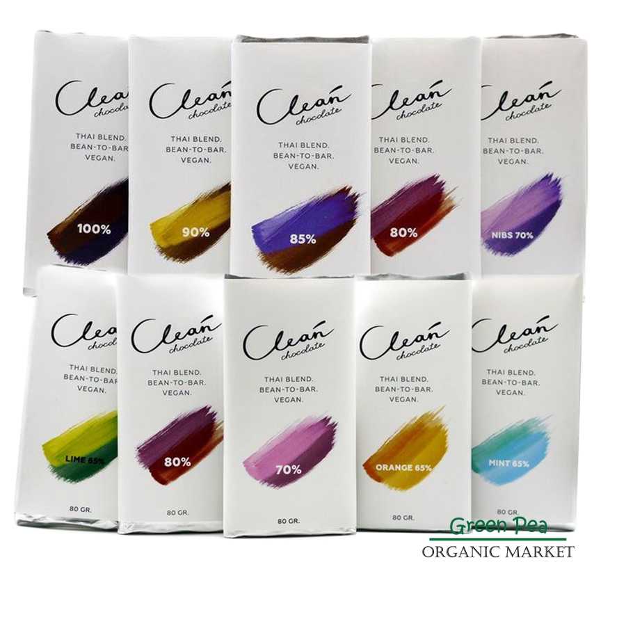 Elena Clean Chocolate Homemade 80g. เอลน่า คลีนช็อกโกแลต ช็อกโกแลตบาร์ กินไม่อ้วน