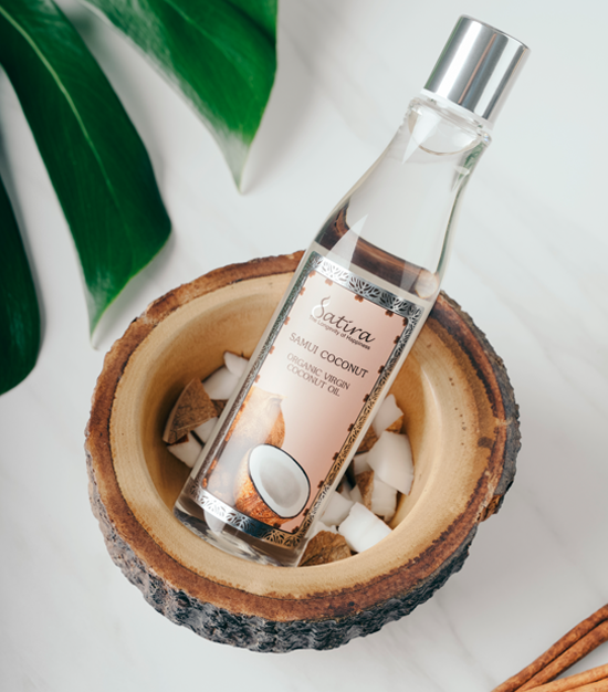 Samui Coconut Organic Virgin Coconut Oil น้ำมันมะพร้าวสกัดเย็น บำรุงผิว เส้นผม หนังศีรษะมีสุขภาพดี