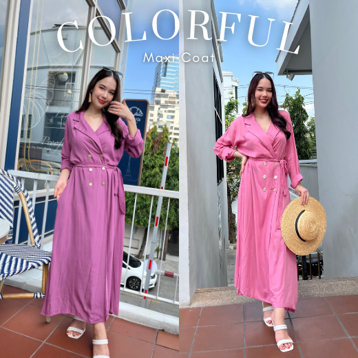 Maxi Coat - Colorful