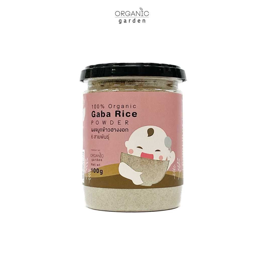 ผงจมูกข้าวฮางงอก6สายพันธ์100%  100g. (สูตรดั้งเดิม)