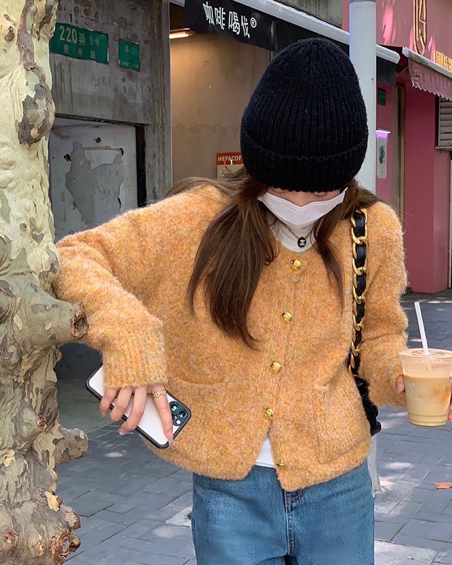 Cilla fluffy cardigan [pre order]