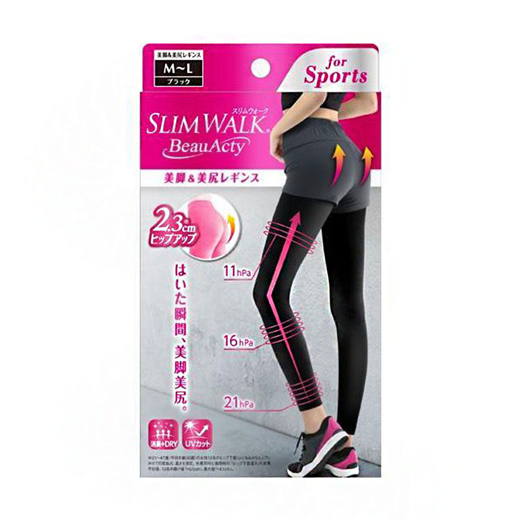 SLIMWALK BEAUACTY COMPRESSION LEGGINGS FOR SPORTS M-L