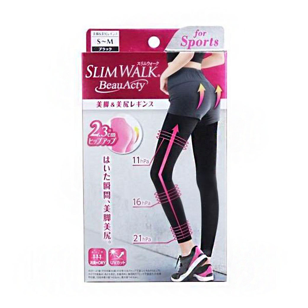 SLIMWALK BEAUACTY COMPRESSION LEGGINGS FOR SPORTS S-M