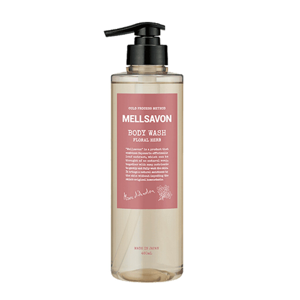 MELLSAVON BODY WASH FLORAL HERB 460 ML / เจลอาบน้ำทำความสะอาดผิวกาย กลิ่นFloral Herb จากฝรั่งเศส