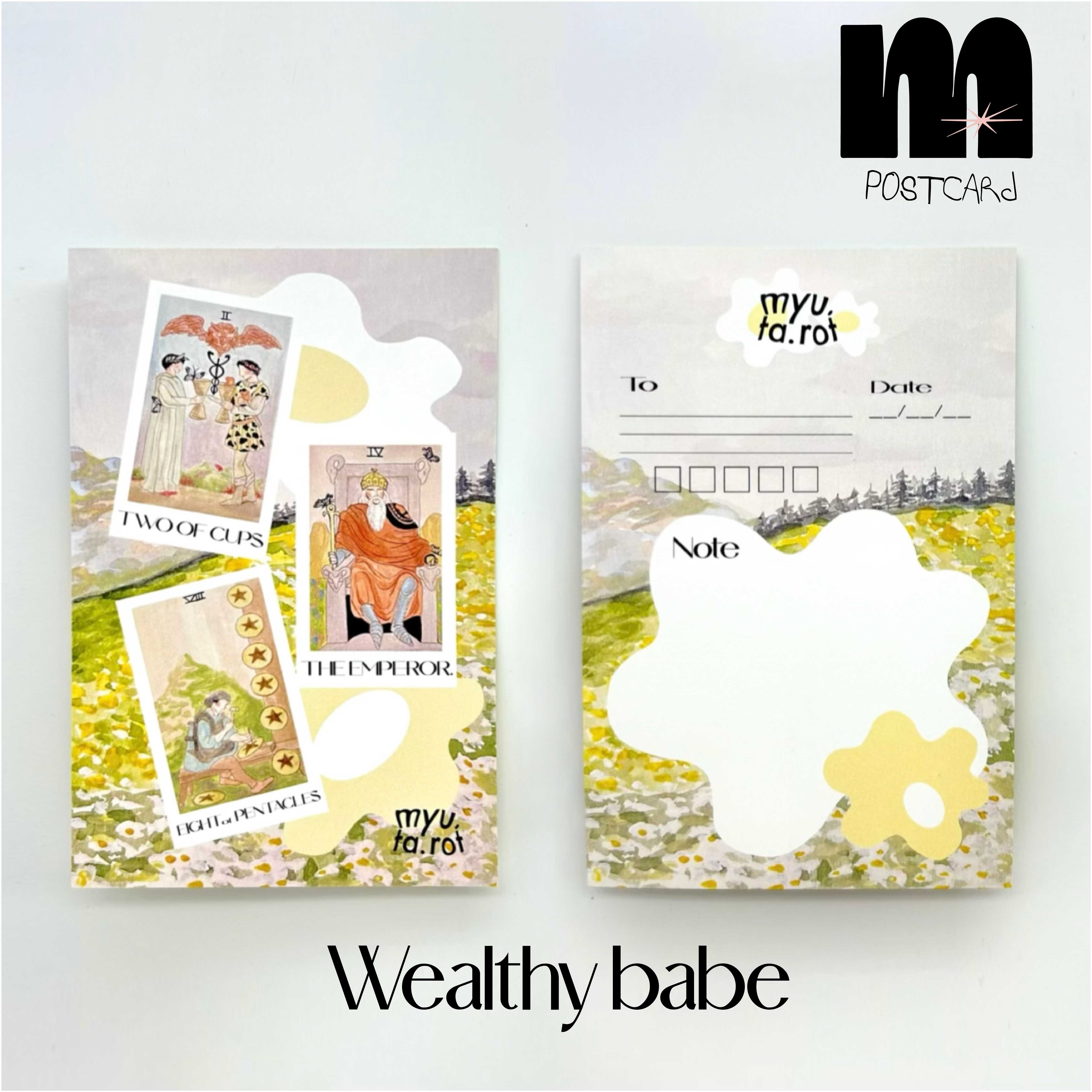 Postcard - Tarot collection - Wealthy babe
