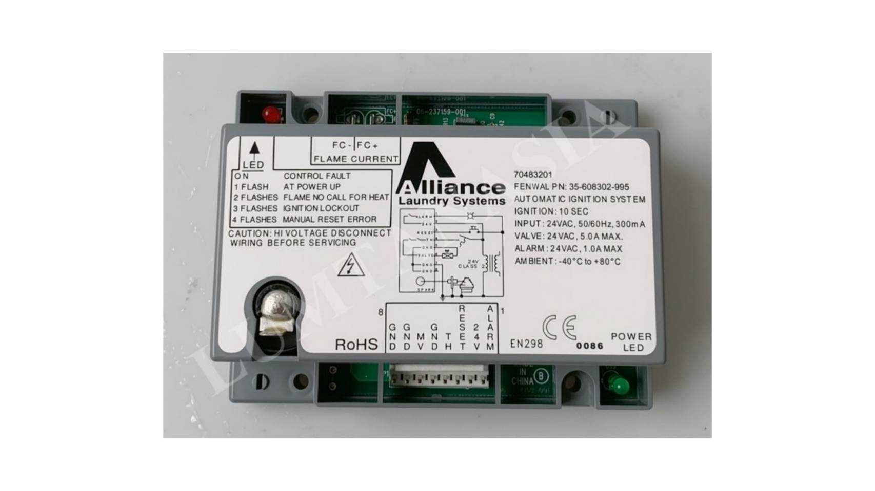 กล่องจุดแก๊สเครื่องอบผ้า CONTROL,IGNITION 24V (011NT)