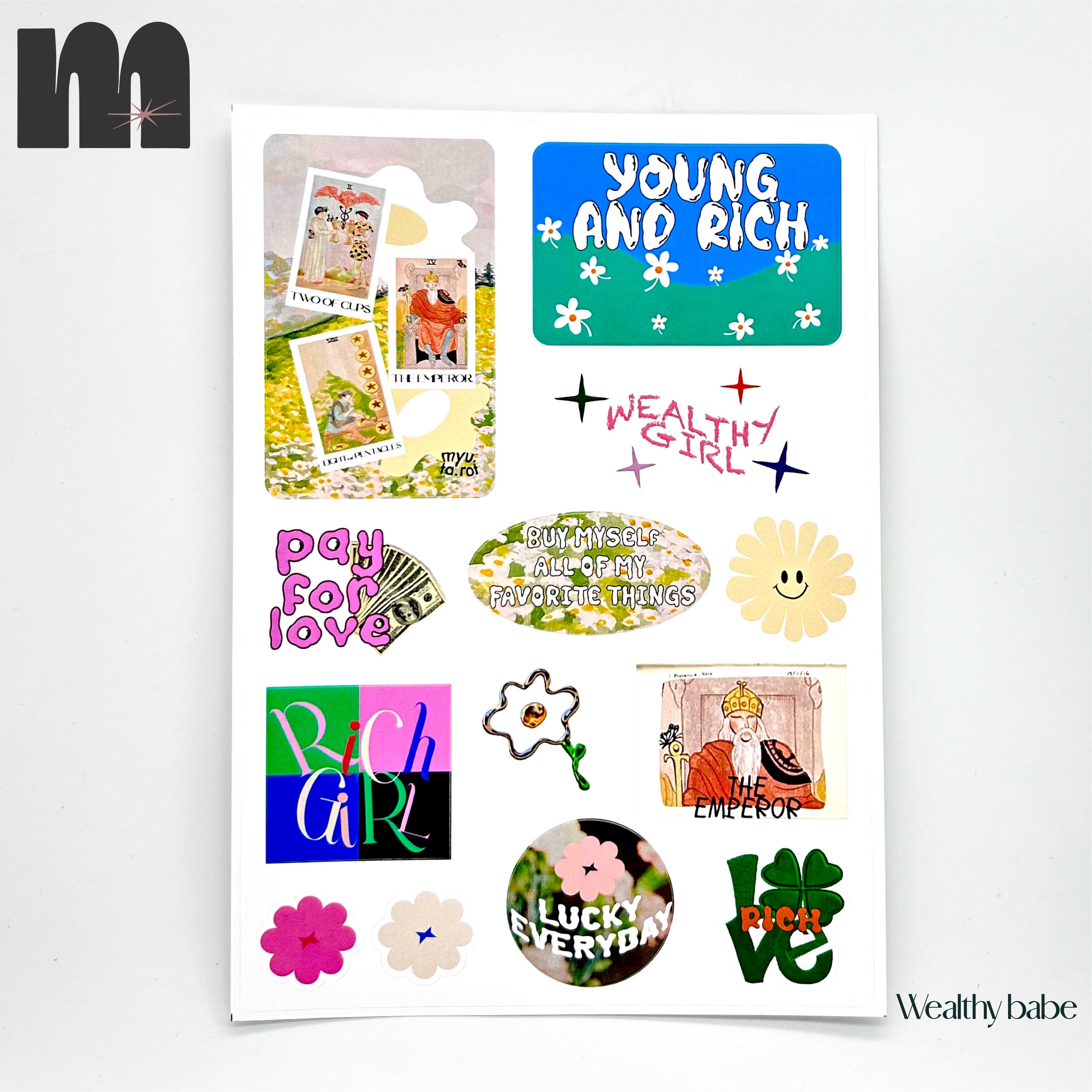 Sticker set - Wealthy babe