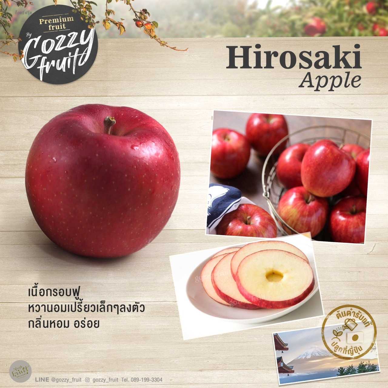 แอปเปิ้ลญี่ปุ่น Hirosaki จัมโบ้