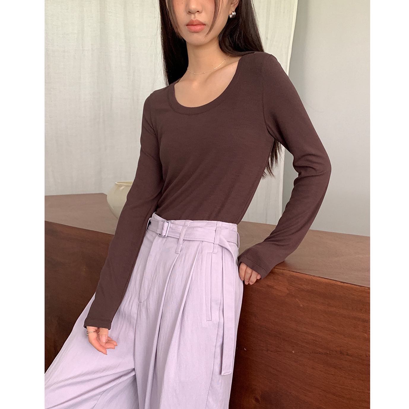 พร้อมส่ง long sleeved top