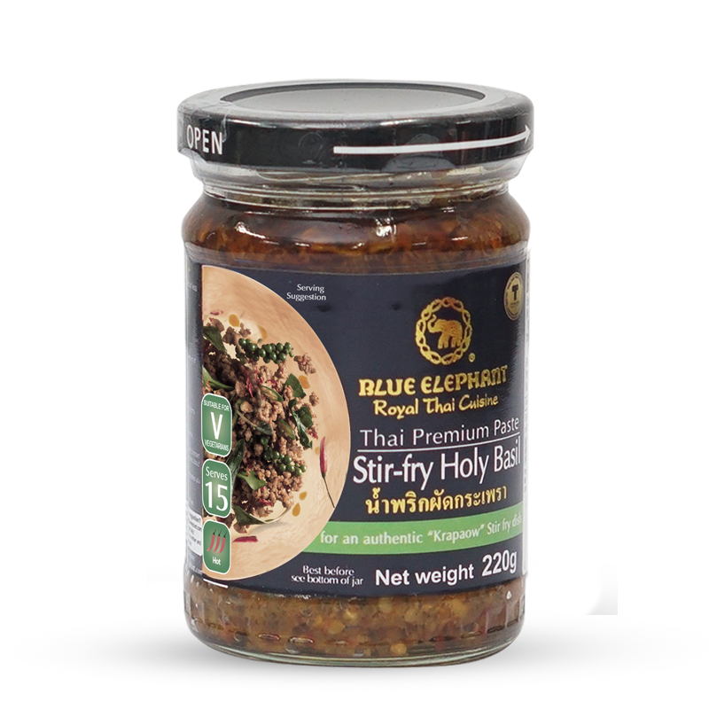 น้ำพริกผัดกระเพรา 220 กรัม