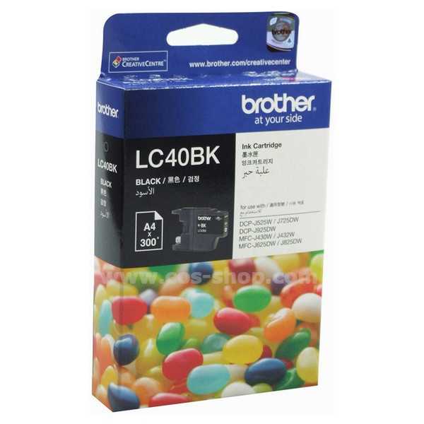 BROTHER LC-40BK/C/M/Y ตลับหมึกอิงค์เจ็ทสี ของแท้