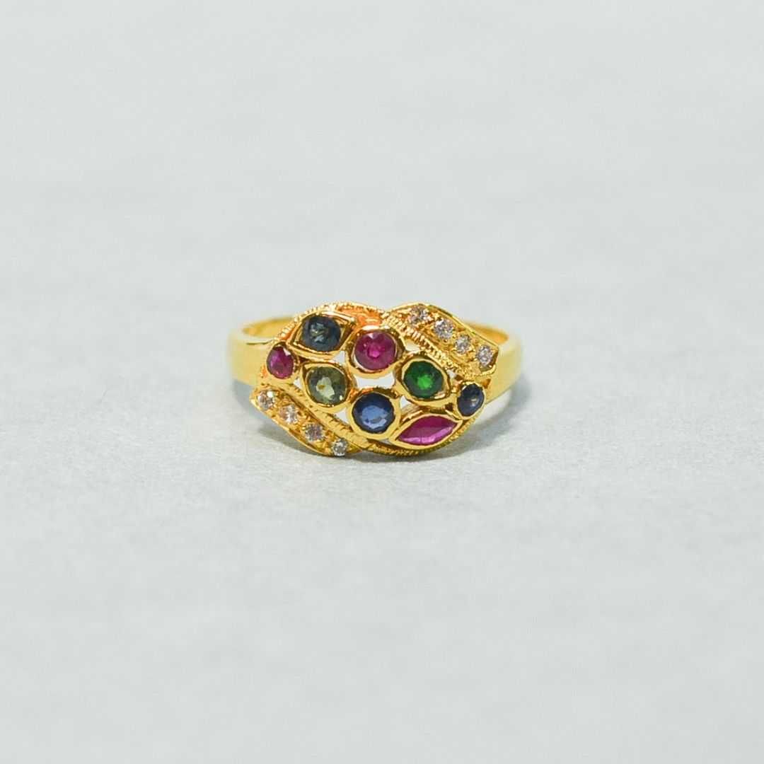 Mixed Shape Gemstone Ring - TV0014