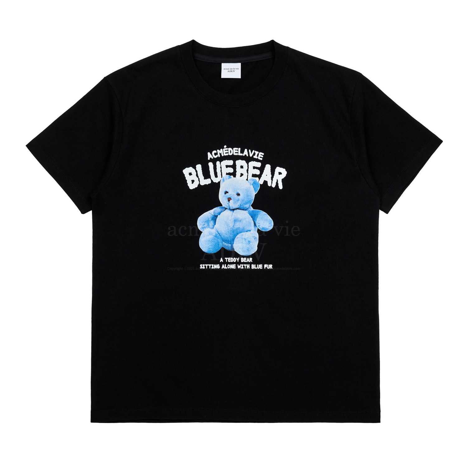 [PRE-ORDER] ADLV BLUE TEDDY BEAR SHORT SLEEVE T-SHIRT BLACK
